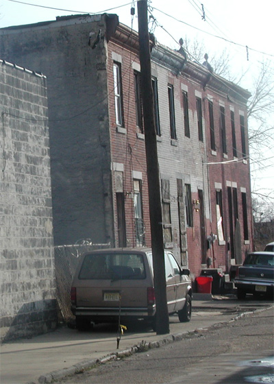 Looking south from Kaighn Avenue, December 22, 2005