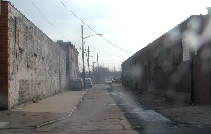 Looking south from Kaighn Avenue, December 22, 2005