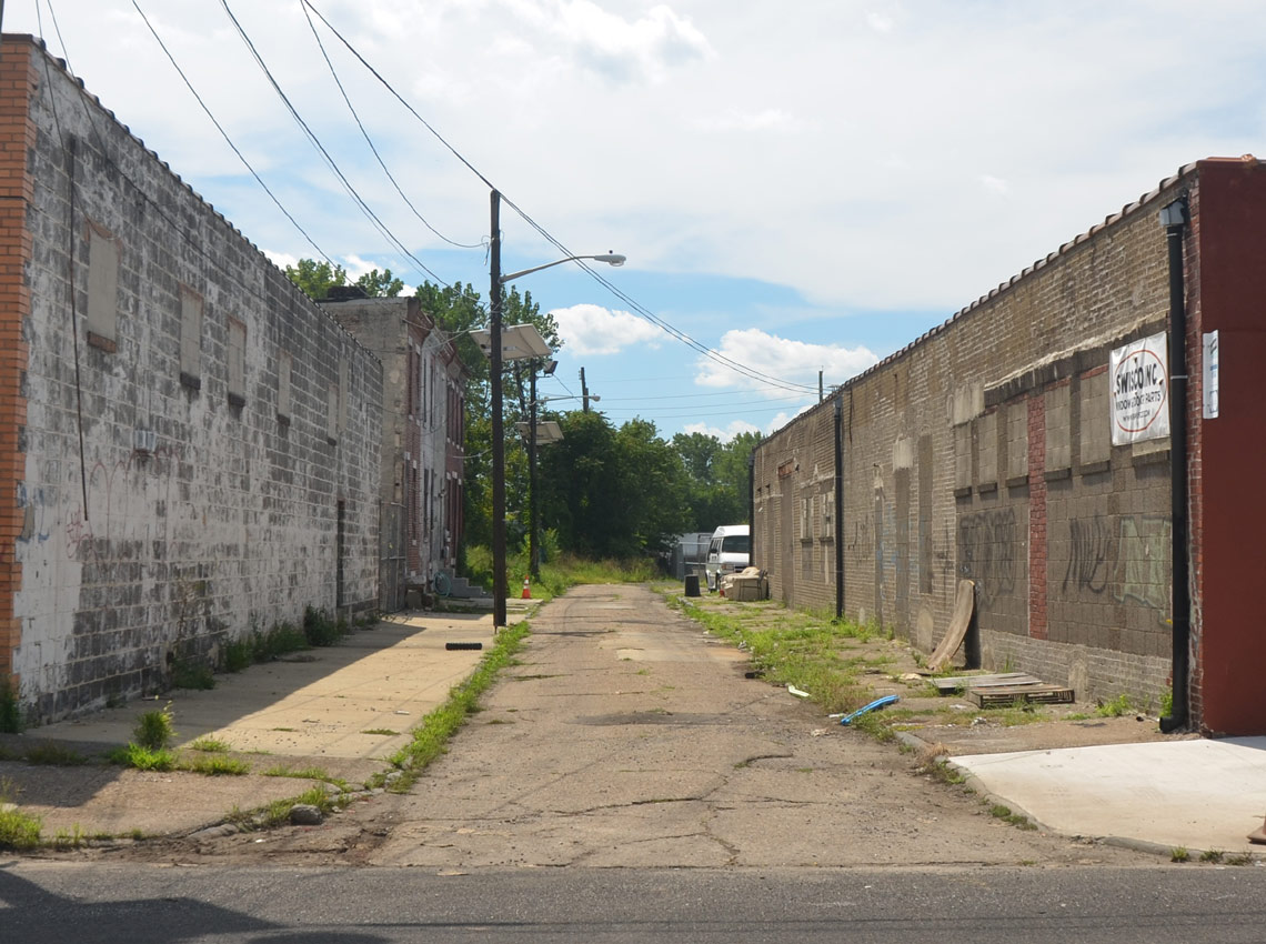 Looking south from Kaighn Avenue, August 24, 2011