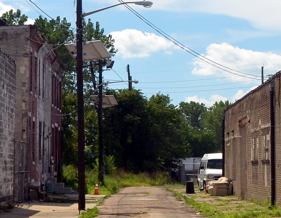 Looking south from Kaighn Avenue, August 24, 2011