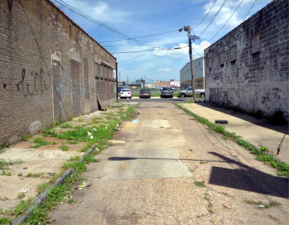 Looking north towards Kaighn Avenue, August 24, 2011