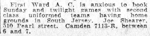 510 Pearl Street, Camden Courier-Post, June 11, 1932