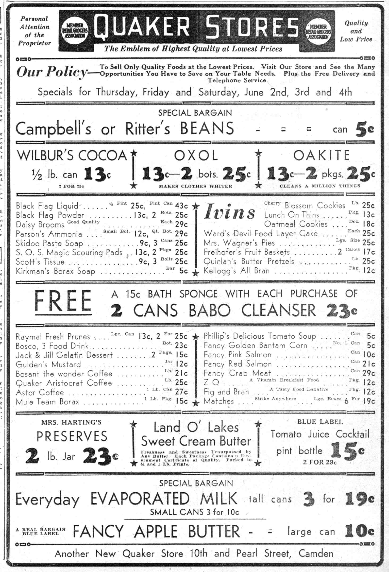944 Pearl Street, Morris Goldman and Family, Camden Courier-Post, June 3, 1932