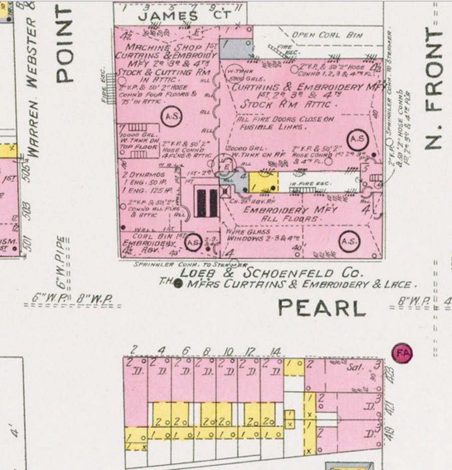 1906 Sanborn Map, 2 to 14 Pearl Street