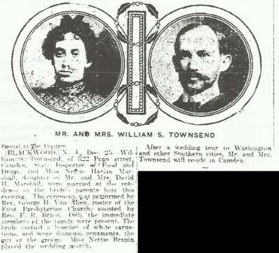 Mr. and Mrs. William S. Townsend - December 26, 1902