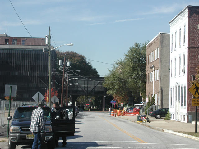 Penn Street west of North 6th Street, October 31, 2005