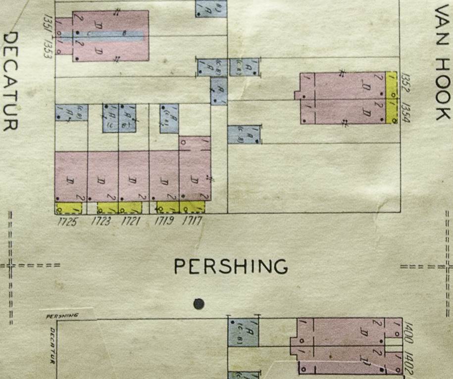 1700 Block of Pershing Street, street view