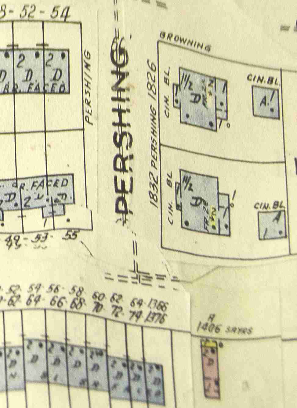 1800 Block of Pershing Street, street view