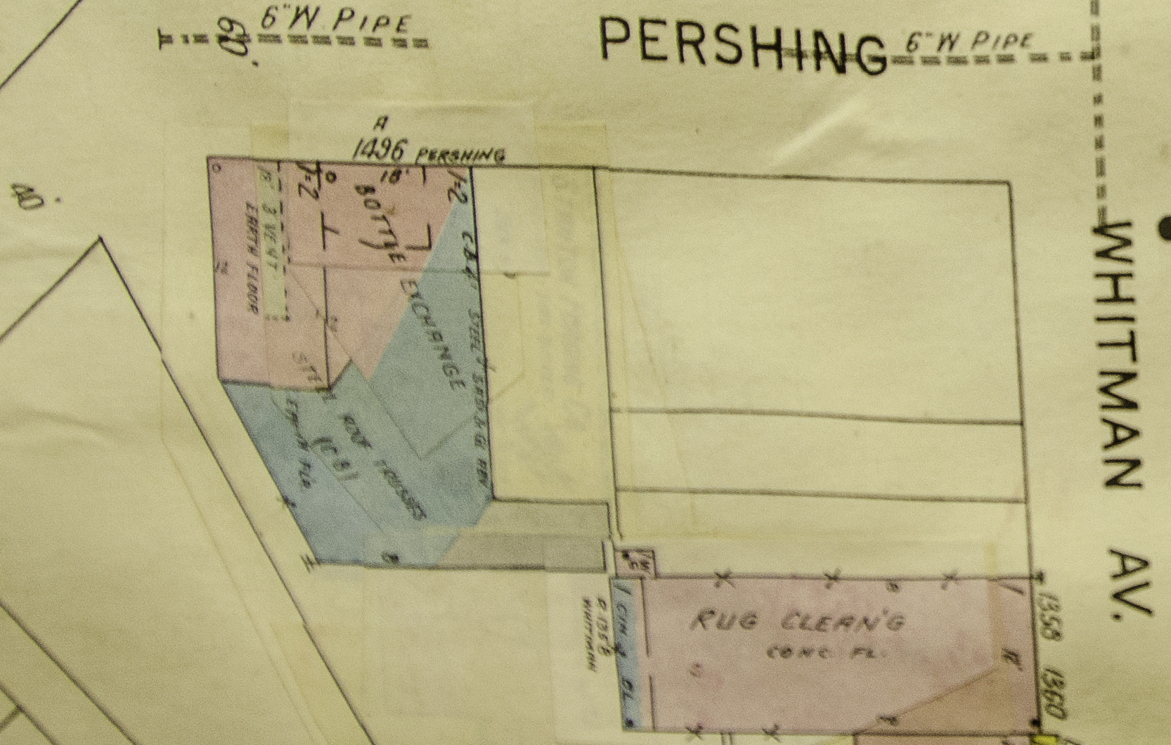 1400–1500 Block of Pershing Street, street view