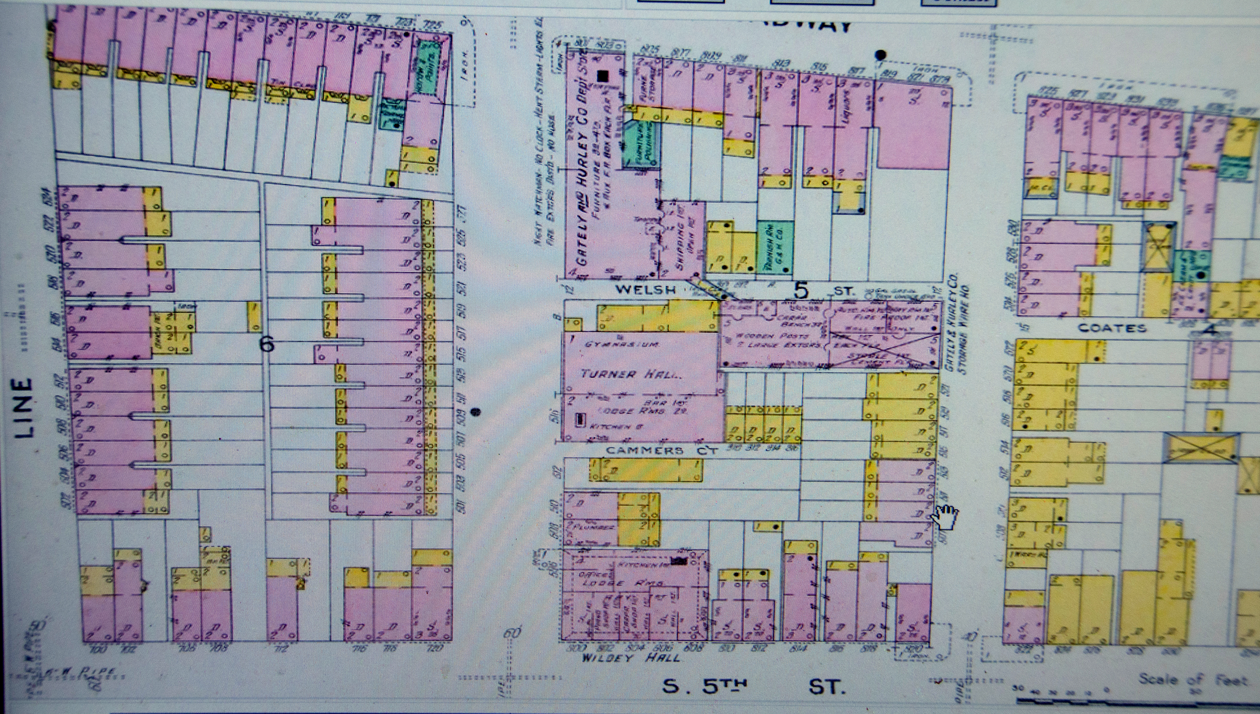 500–527 Pine Street — 1906 Sanborn Fire Insurance Map