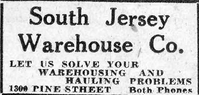 1300 Pine Street — South Jersey Warehouse Co., March 12, 1930