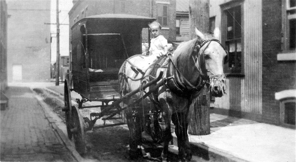 Looking north on St. John Street toward Pine Street, circa 1916