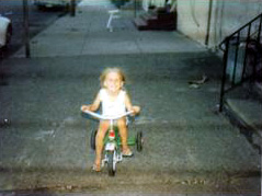 Julia Miller on Point Street, 1978