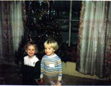 Julia Miller inside 941 Point Street, 1978