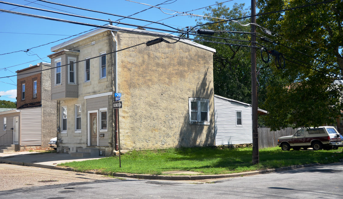 Northeast corner of North 28th Street and Polk Avenue, August 22, 2011