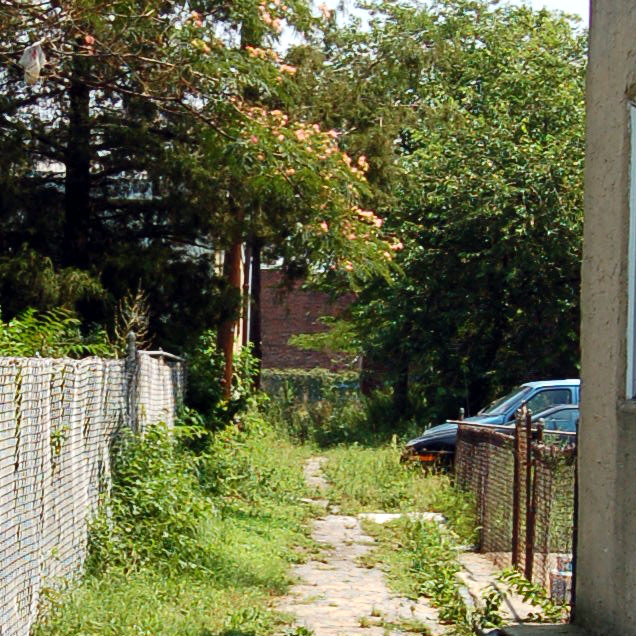 Post Avenue, looking east from West Street, July 3, 2006