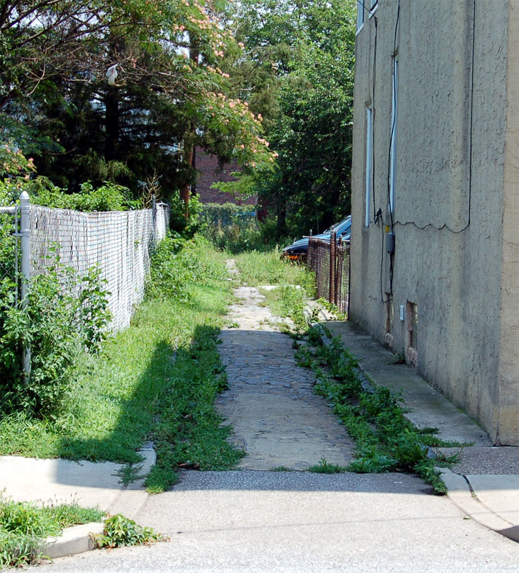 Post Avenue, looking east from West Street, July 3, 2006