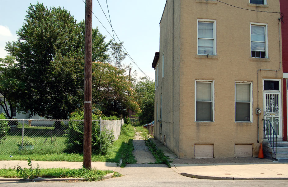 Post Avenue, looking east from West Street, July 3, 2006