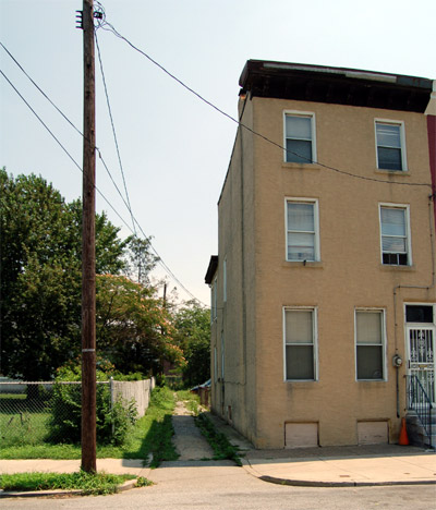 Post Avenue, looking east from West Street, July 3, 2006