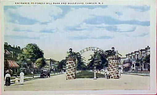 Intersection of Park Boulevard and Haddon Avenue, circa 1910