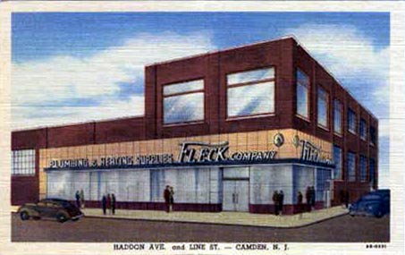 1001 Line Street — Fleck Plumbing and Heating Supplies, northeast corner of Mount Ephraim Avenue and Line Street