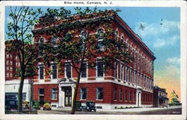 639 Cooper Street — Elks Home postcard, 1928