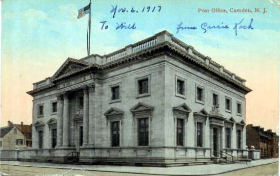 The U.S. Post Office, Camden NJ, 1917