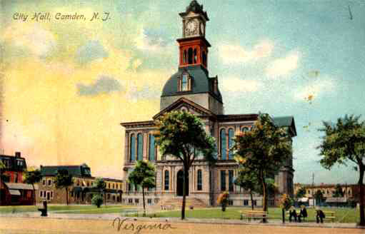Camden City Hall postcard