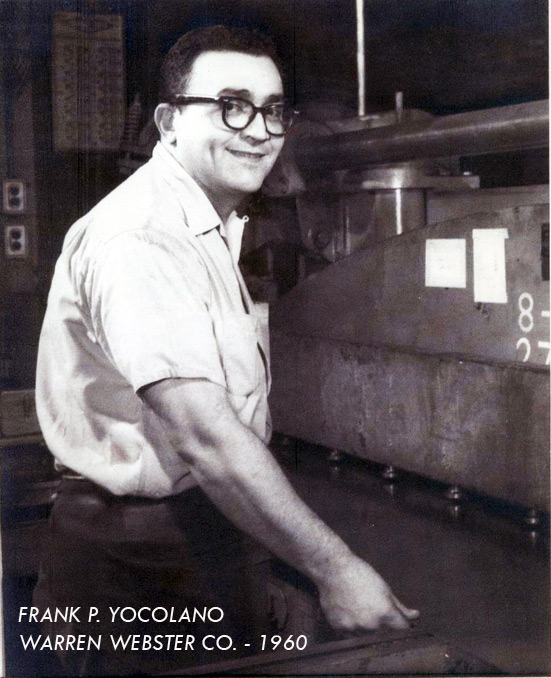 Inside the Warren Webster Federal Street plant, 1960