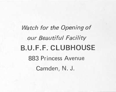 873–883 Princess Avenue — B.U.F.F. Hall, Spring 1977