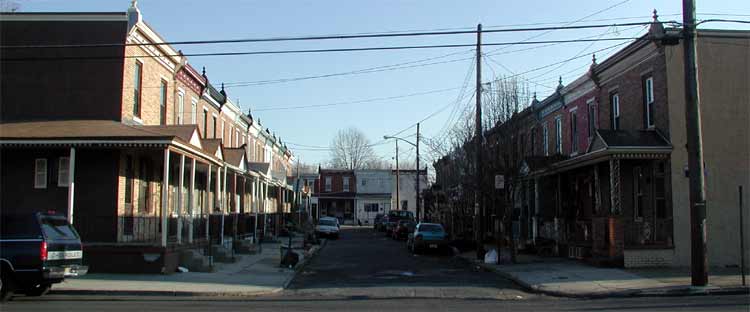 Princeton Avenue as seen from Pine Street, March 27, 2004