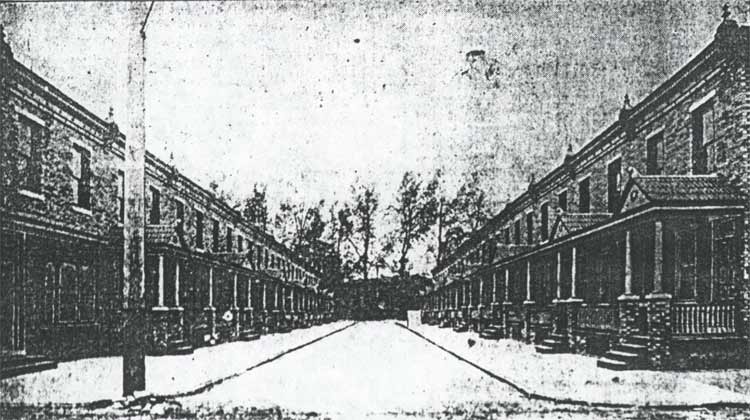 Princeton Avenue as seen from Pine Street, 1902 advertisement photo, second view