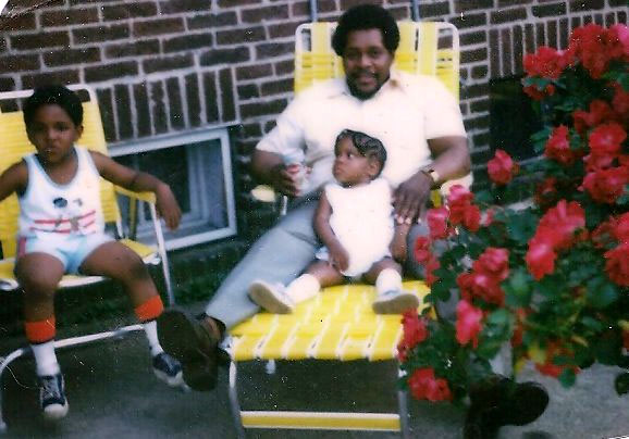 Alexander Wildes with family at 375 Rand Street, circa 1978