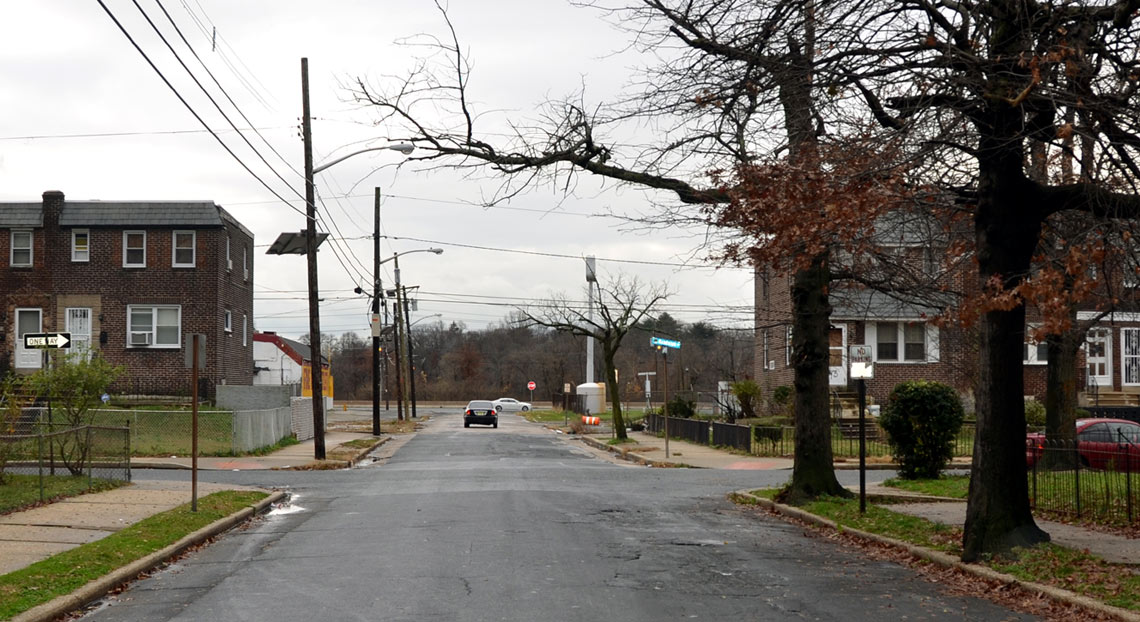 Intersection of Thorndyke Street and Randolph Street, November 23, 2011