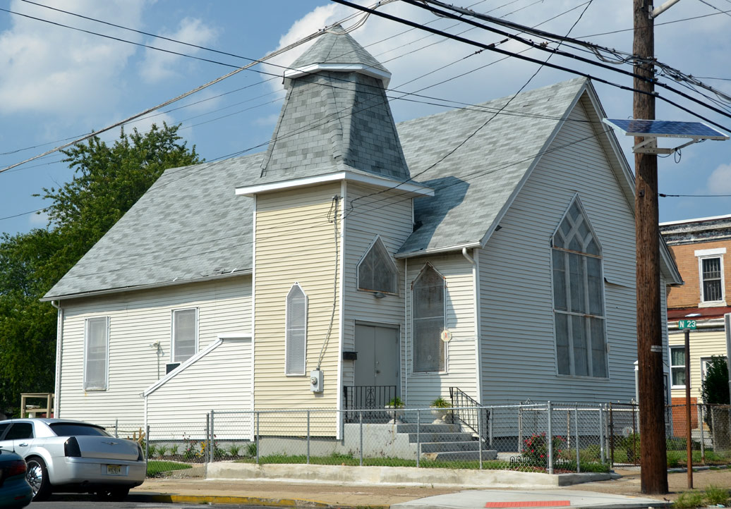 Fairview Methodist Episcopal Church building, 2393 River Avenue, Camden, NJ, August 2011