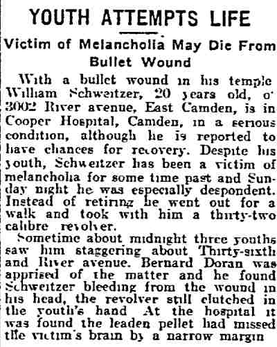 820 North 34th Street — Bernard Doran family, Philadelphia Inquirer April 16, 1916