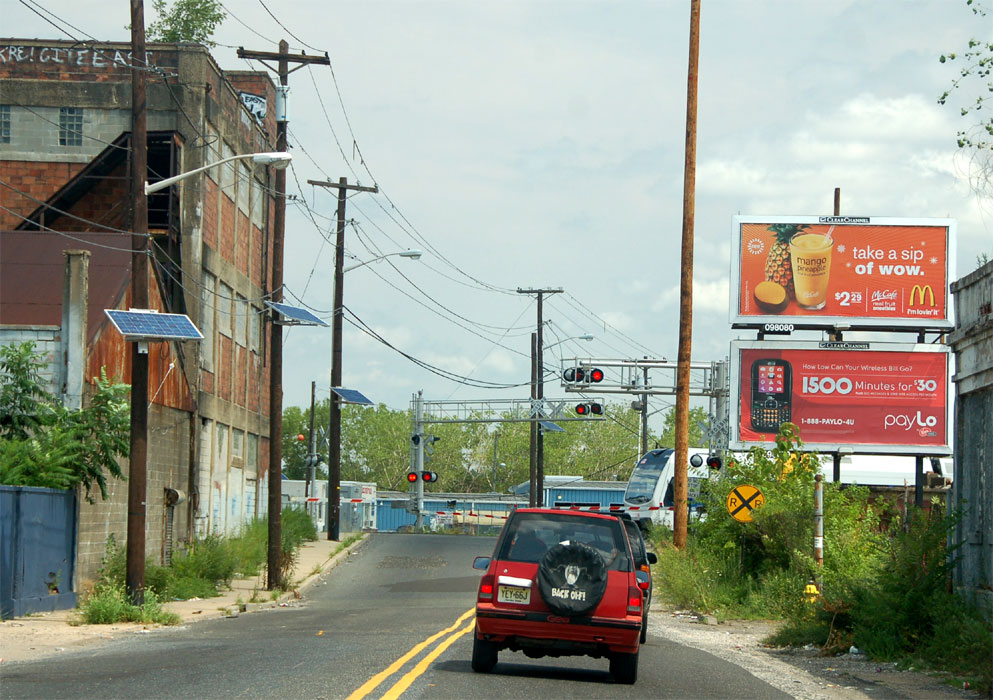 Looking north on River Avenue from Federal Street, August 6, 2011