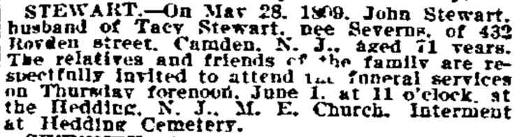 Stewart - Philadelphia Inquirer, June 1, 1899