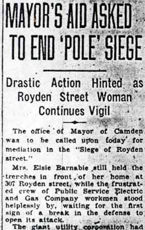 307 Royden Street — Camden Courier-Post, September 20, 1934 — Part 1