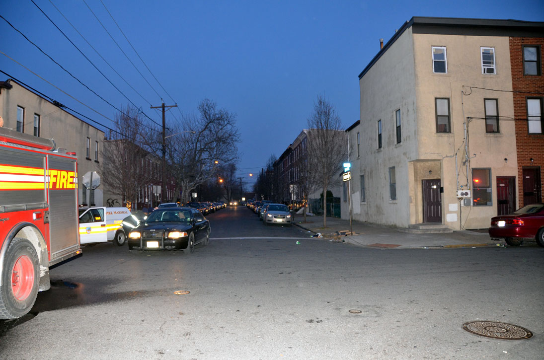 Intersection of South 4th and Royden Streets as seen from the 300 Block of Royden Street — January 5, 2012