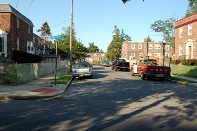 Looking South on Royden Street from Garden Avenue — July 7, 2006