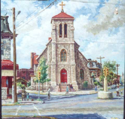 Church of the Sacred Heart, Broadway and Ferry Avenue, Camden