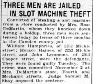 2014 Cooper Street — Camden Courier-Post February 16, 1928