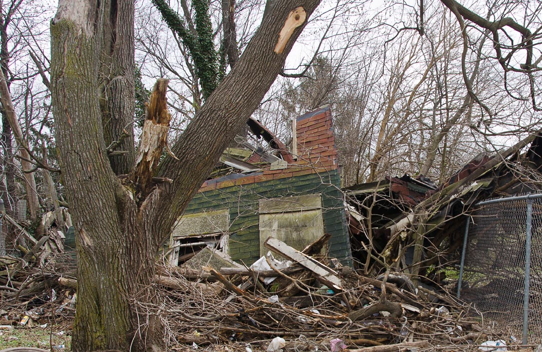3014 Saunders Street collapsed building, March 15, 2012
