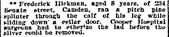 Frederick Hickman — Philadelphia Inquirer, April 20, 1902