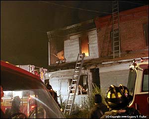 Fire at 2413 Sherman Avenue, November 4, 2006