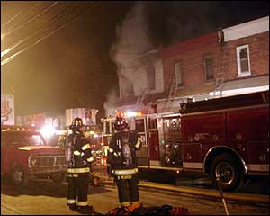 Fire at 2413 Sherman Avenue, November 4, 2006