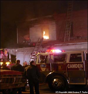 Fire at 2413 Sherman Avenue, November 4, 2006