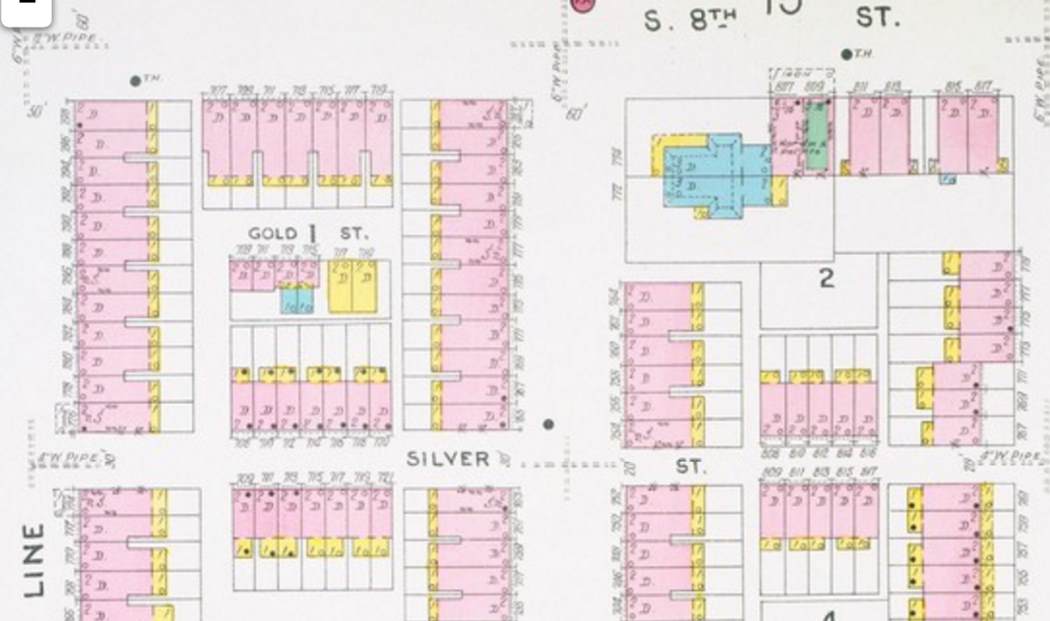 Silver Street — 1906 Sanborn Map