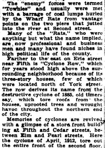 Article text, column 5: Forgotten Bit of Old Camden Recalls Ann Pennington